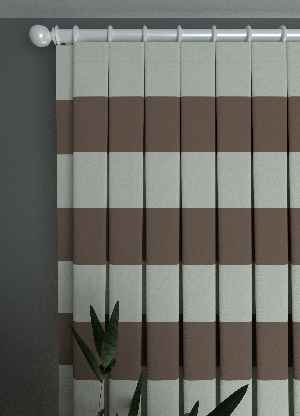 Dökümlü Kumaştan Tüm Odalara Vizon Düz Bantlı Baskılı Fon Perde 1. Kalite